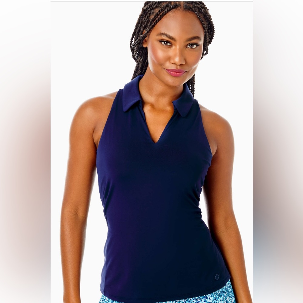 Lilly Pulitzer Lakelyn Polo Bra Top.
